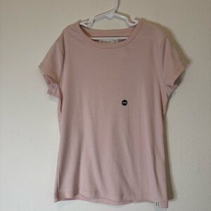 Abercrombie Kids Size:15/16 Girls casual Short Sleeve T Shirt pink Ribbed NWT